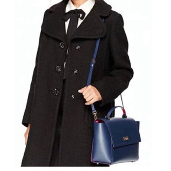 ♥️♠️ KATE SPADE ♣️♥️ARBOUR HILL CHARLINE CROSSBODY HANDBAG BLACK AND PINK - Picture 4 of 15